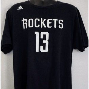 Adidas Houston Rockets Harden Black T Shirt M